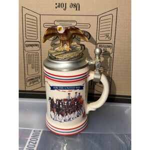 Anheuser Busch 1995 "Pulling Together For The United Way" Beer Stein #1091